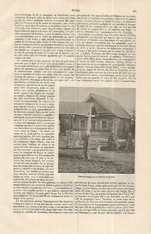 LAMINA ESPASA 19369: Casa de campo en el interior de Rusia