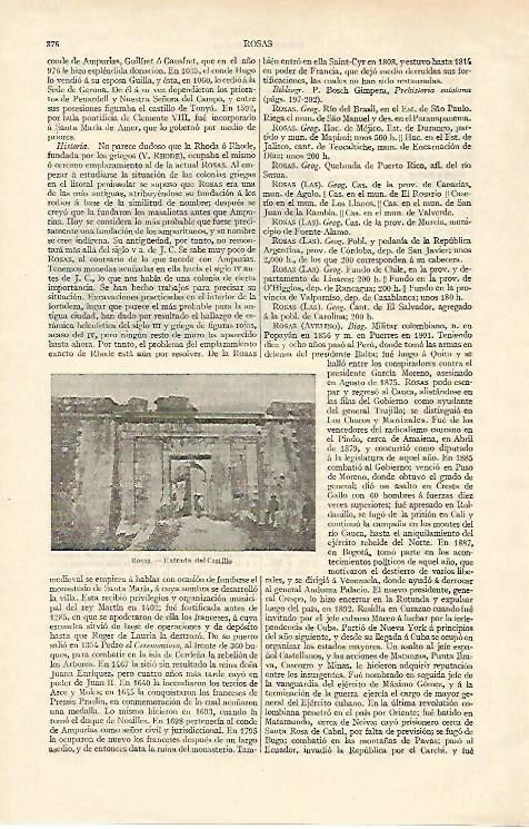 LAMINA ESPASA 16951: Castillo de Roses Girona