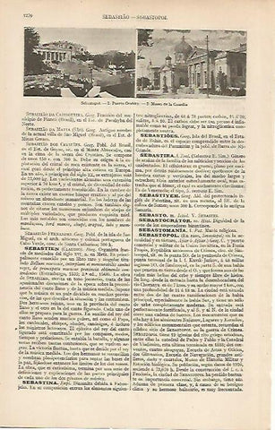 LAMINA ESPASA 19647: Puerto y Museo de la Guardia de Sebastopol