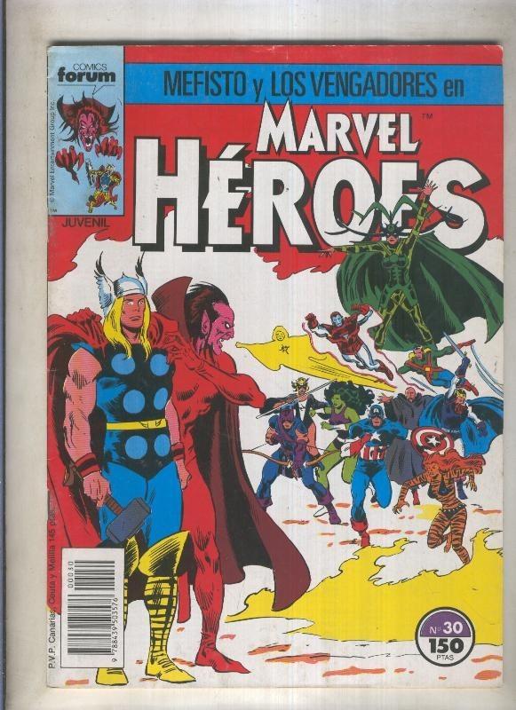 Marvel Heroes numero 30: Mefisto y Los Vengadores (numerado 3 en trasera)