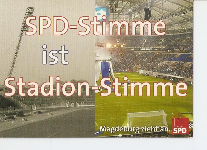 Postal 025339 : SPD-Stimme ist Stadion-Stimme