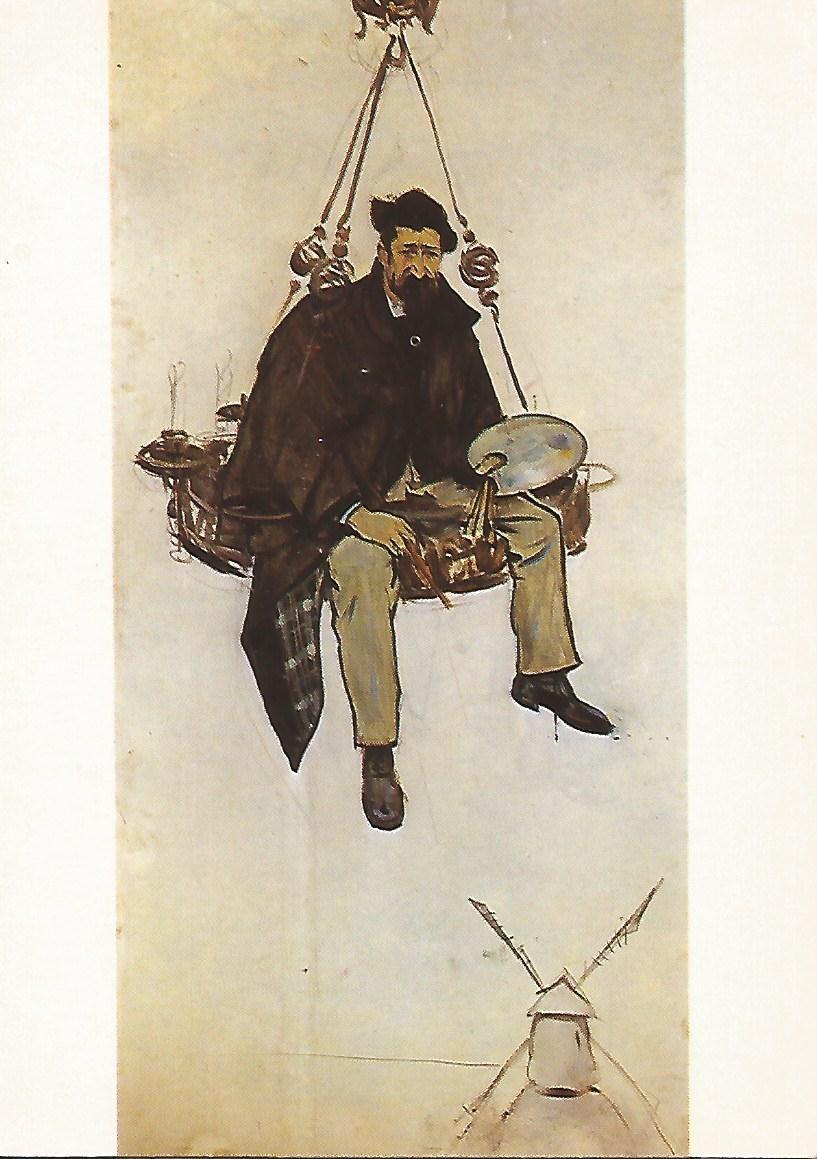 Postal 50951: RAMON CASAS - Santiago Rusiñol