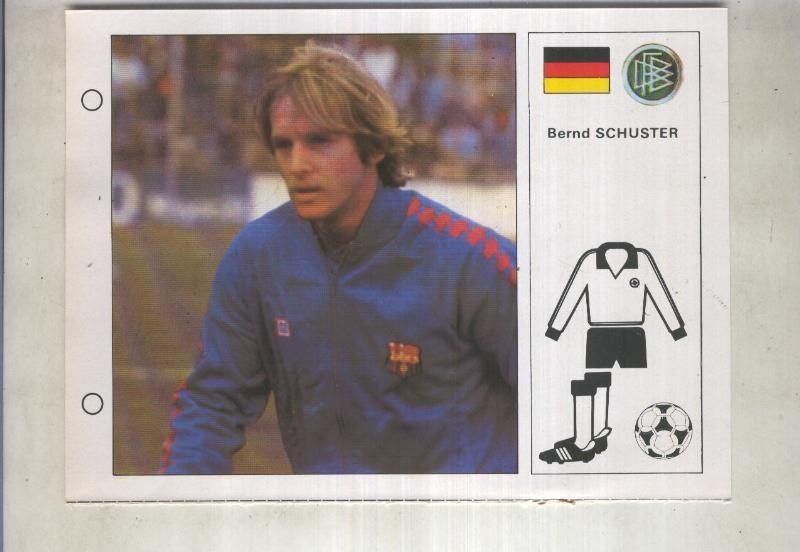 Estrellas del Mundial 82 numero 007: Bernd Schuster (alemania)