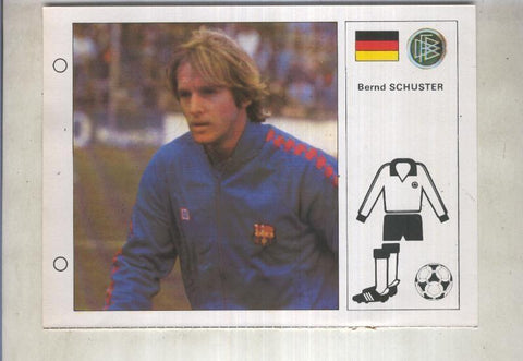 Estrellas del Mundial 82 numero 007: Bernd Schuster (alemania)