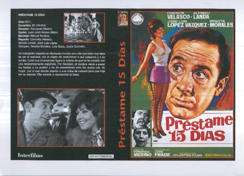Caratula cine 30x22 cm: Prestame 15 dias y El 4º hombre