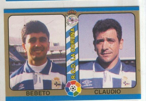 Cromos: Futbol Total Liga 95: R.C.D.La Coruña numero 017: Bebeto y Claudio