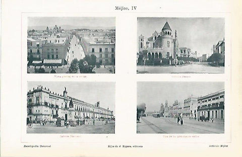 LAMINA ESPASA 11554: Vistas de Mexico
