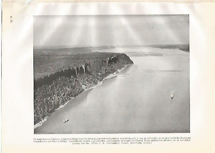LAMINA GEOGRAFIA 0199: Rio Hudson Estados Unidos