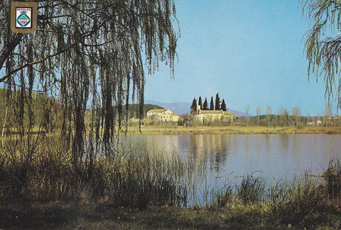 Postal 61602 : Banyoles (Girona). Porqueras des del paratge dels Desmais