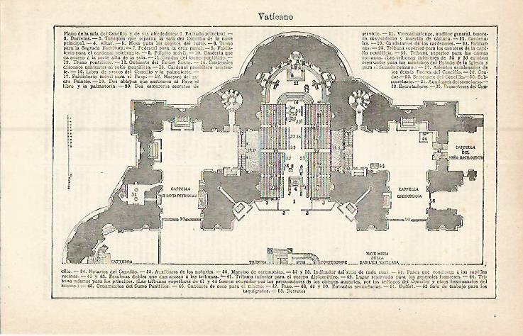 LAMINA ESPASA 17355: Planta del Vaticano