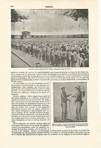 LAMINA ESPASA 16802: Rancho en la carcel de San Miguel de los Reyes de Valencia