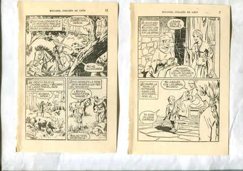 Ricardo Corazon de Leon, dibujos de Rodrigo Rodriguez Comos
