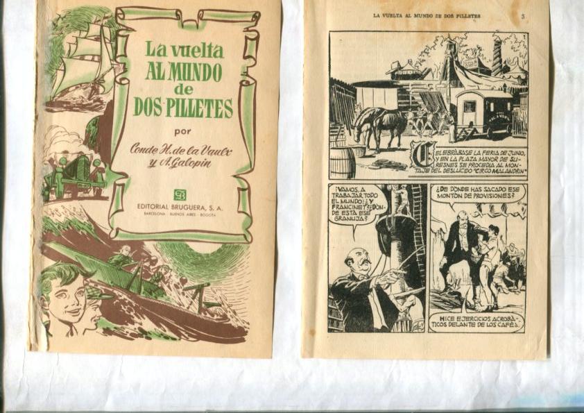 La Vuelta al mundo de dos pilletes, dibujos de Miguel Quesada