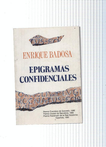 El juglar y la luna numero 064: Epigramas Confidenciales