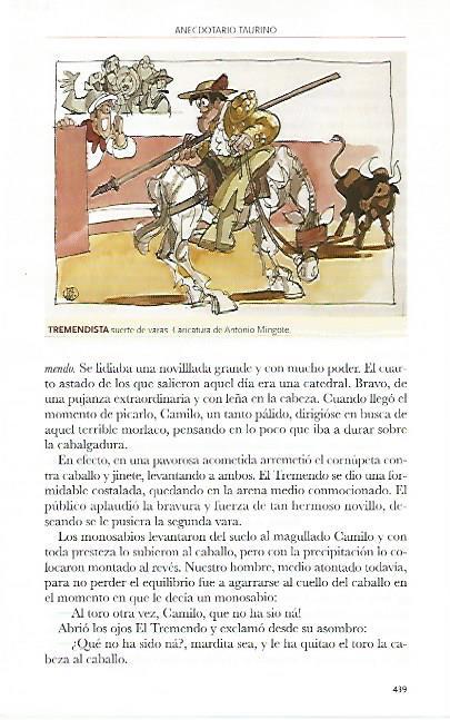 LAMINA COSSIO 50687: Tremendista suerte de varas caricatura de Mingote