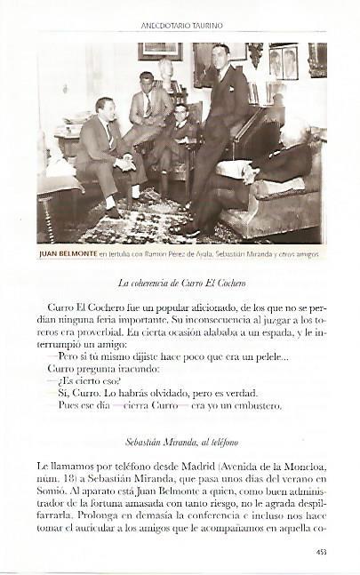 LAMINA COSSIO 50689: Juan Belmonte en tertulia