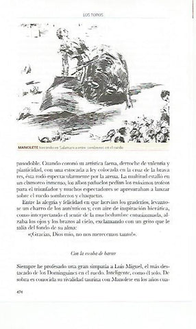 LAMINA COSSIO 50697: Manolete toreando en Salamanca