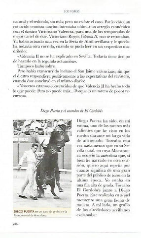 LAMINA COSSIO 50702: Diego Puerta en la Monumental de Barcelona