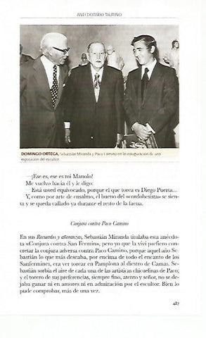 LAMINA COSSIO 50703: Domingo Ortega  Sebastian Miranda y Paco Camino