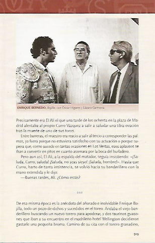 LAMINA COSSIO 50712: Enrique Bernedo Bojilla con Oscar Higares y L. Carmona