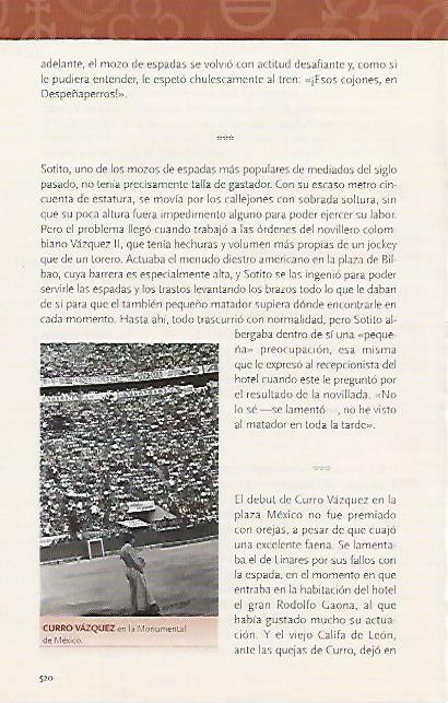 LAMINA COSSIO 50717: Curro Vazquez en la Monumental de Mexico