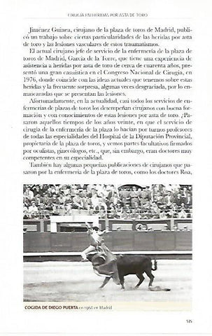 LAMINA COSSIO 50723: Cogida de Diego Puerta en 1968 en Madrid