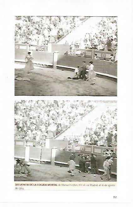 LAMINA COSSIO 50729: Cogida mortal de El Coli en Madrid en 1964