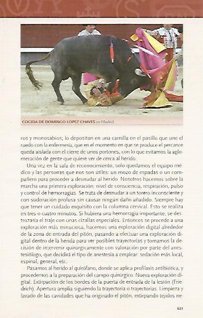 LAMINA COSSIO 50742: Cogida de Domingo Lopez Chaves en Madrid