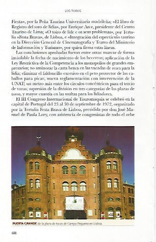 LAMINA COSSIO 50763: Plaza de toros Campo Pequeño en Lisboa