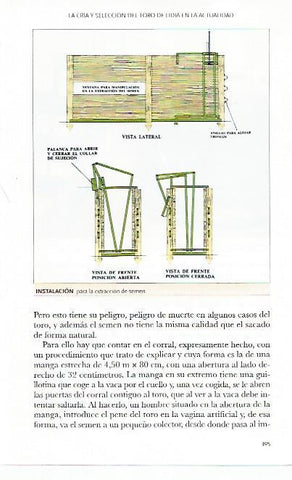 LAMINA COSSIO 50807: Instalacion para la extraccion de semen