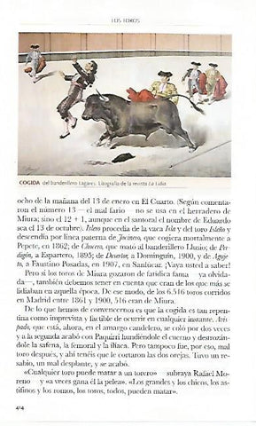 LAMINA COSSIO 50824: Cogida del banderillero Lagares