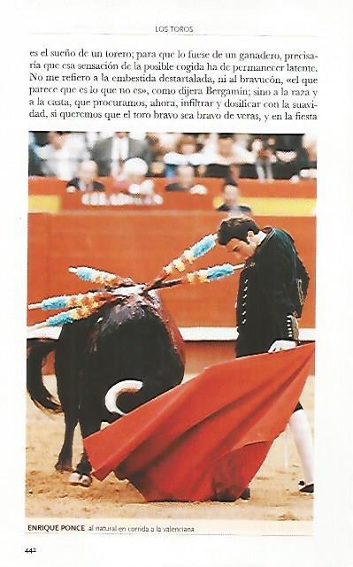 LAMINA COSSIO 50831: Enrique Ponce en corrida a la valenciana