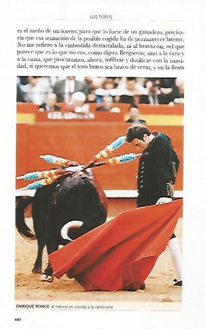 LAMINA COSSIO 50831: Enrique Ponce en corrida a la valenciana