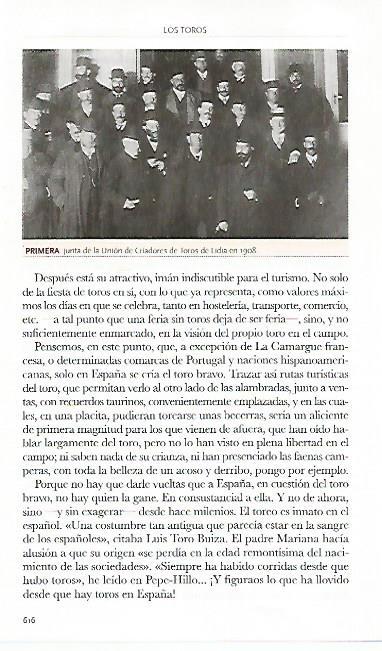 LAMINA COSSIO 50847: Primera Juntta de la Union de Criadores de Toros en 1908