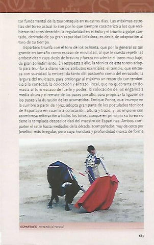 LAMINA COSSIO 50848: Espartaco toreando al natural