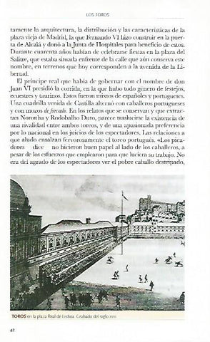 LAMINA COSSIO 50852: Toros en la Plaza Real de Lisboa