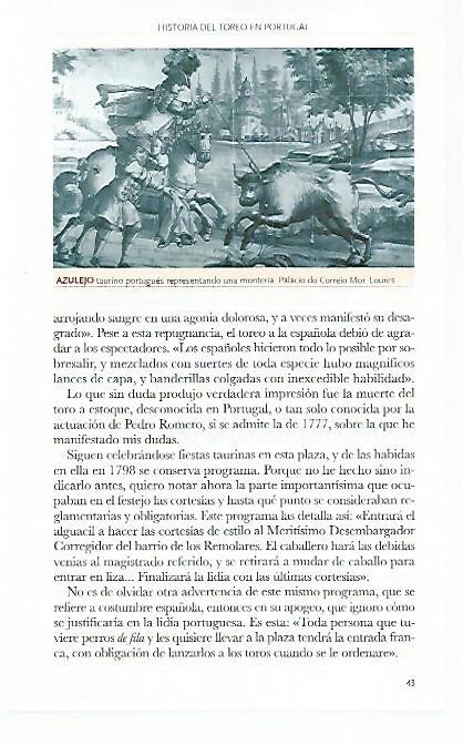 LAMINA COSSIO 50853: Azulejo taurino de Portugal