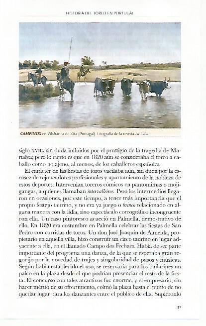 LAMINA COSSIO 50857: Campinos en Vilafranca de Xira portugal