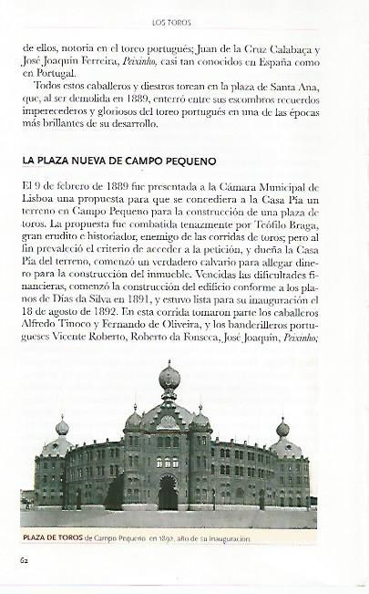 LAMINA COSSIO 50858: Plaza de toros de Campo Pequeno en 1892
