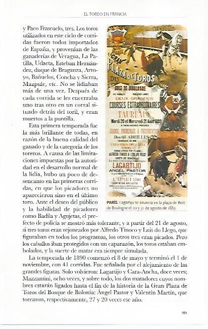LAMINA COSSIO 50882: Lagartijo en un cartel de Paris en 1889
