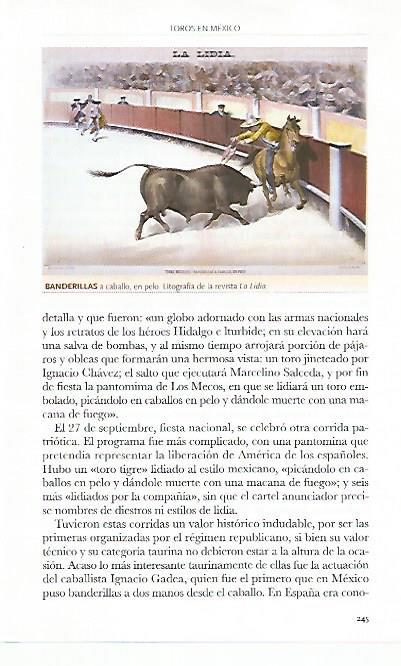 LAMINA COSSIO 50899: Banderillas a caballo 
