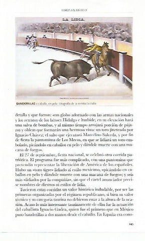LAMINA COSSIO 50899: Banderillas a caballo 