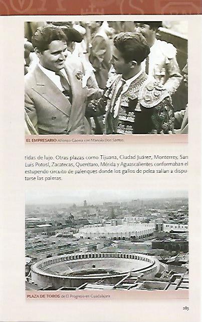 LAMINA COSSIO 50911: Plaza de toros El Progreso de Guadalajara en Mexico