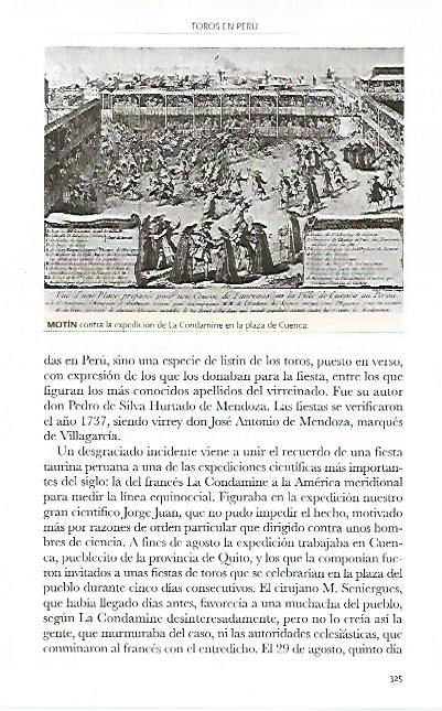 LAMINA COSSIO 50922: Motin contra la expedicion de La Condamine en la plaza de Cuenca
