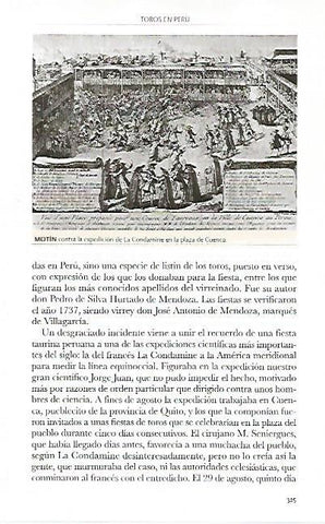 LAMINA COSSIO 50922: Motin contra la expedicion de La Condamine en la plaza de Cuenca
