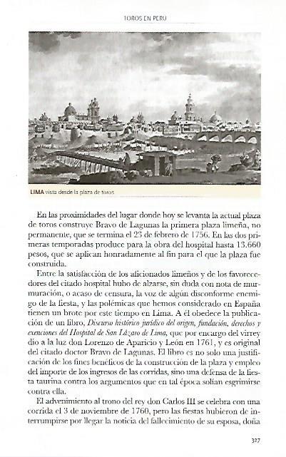 LAMINA COSSIO 50923: Lima vista desde la plaza de toros