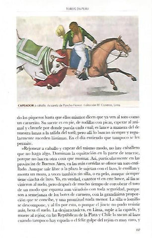 LAMINA COSSIO 50926: Capeador a caballo por Pancho Fierros