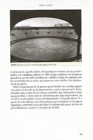 LAMINA COSSIO 50928: Plaza de toros de Acho en Lima