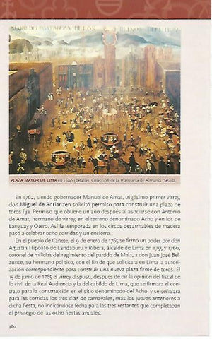 LAMINA COSSIO 50930: Plaza Mayor de Lima en 1680