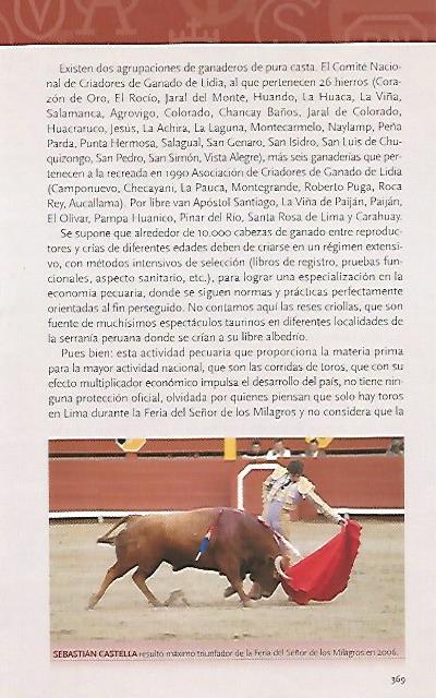 LAMINA COSSIO 50933: Sebastian Castella en la Feria del Señor de los Milagros